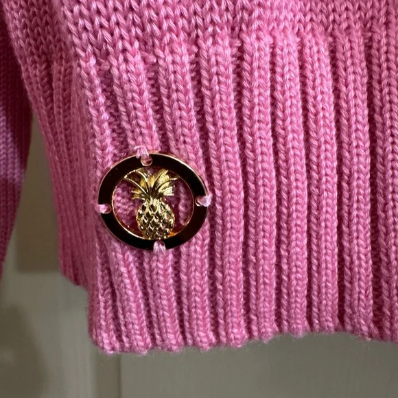NWT Simply Southern Sequin Pink Santa Cardigan Sweater - Picture 8 of 9